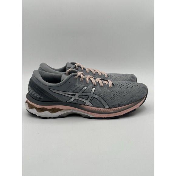 Asics Shoes - ASICS Gel-Kayano 27 Women's Running Shoes Size 9 Gray Peach 1012A649
